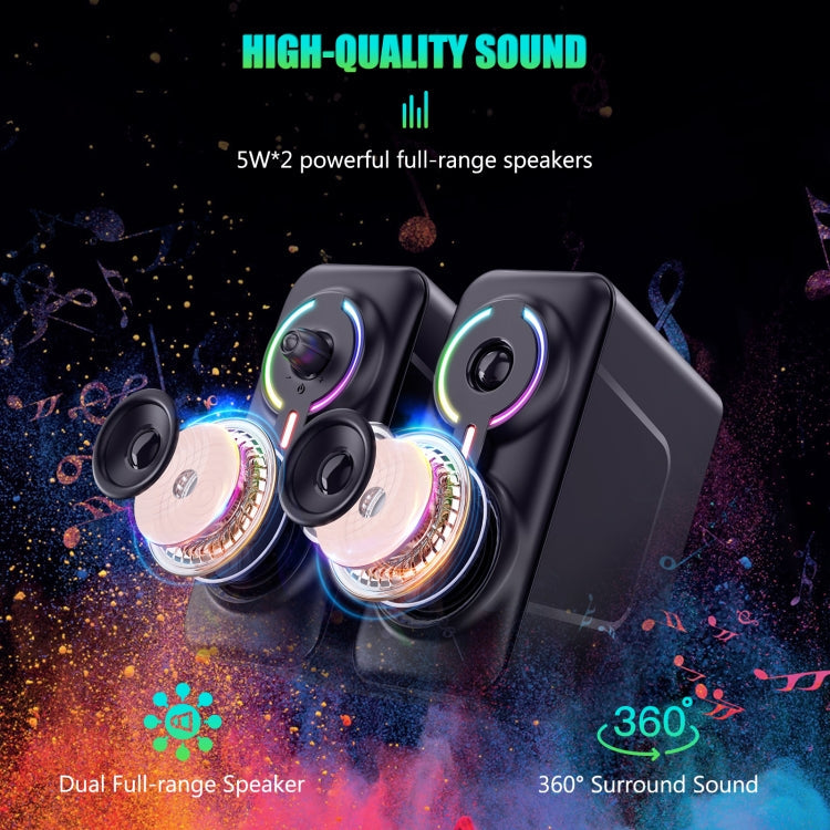 ONIKUMA L6 RGB Bluetooth Desktop Speakers