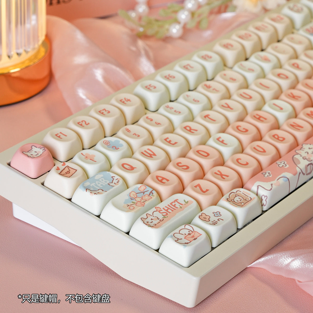 MOA Strawberry Kitten Keyboard Keycap Set