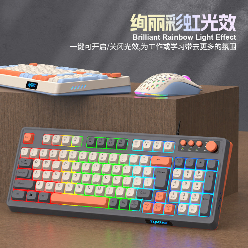 RAIKU K98/T98 Backlit Keyboard & Mouse Set