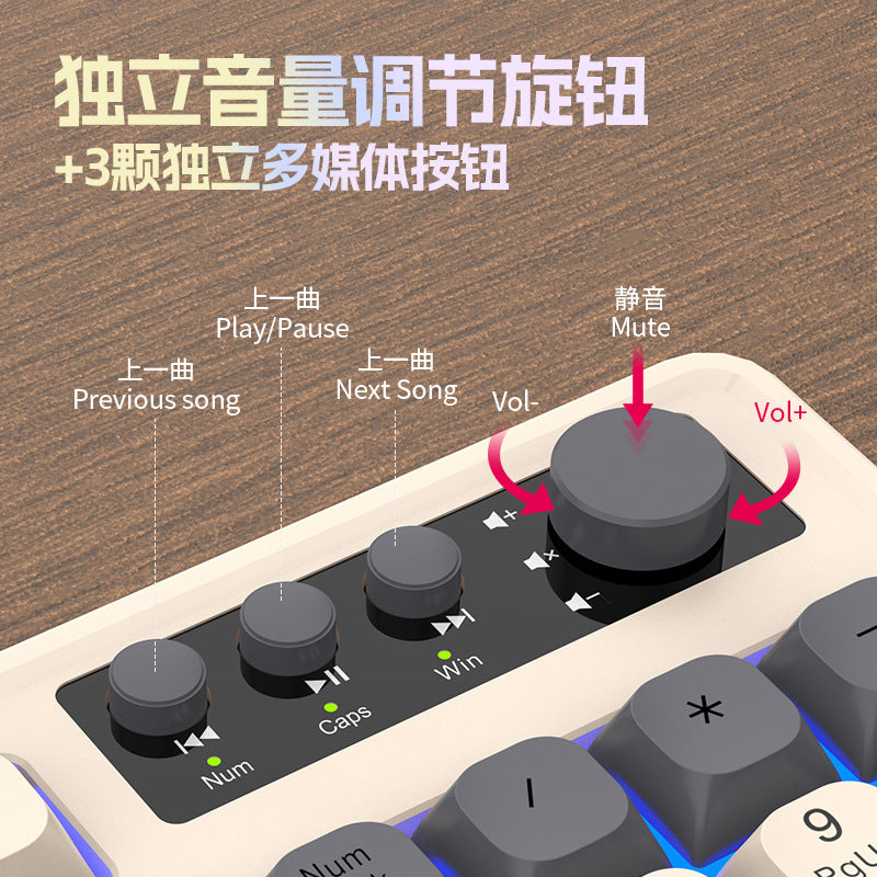 RAIKU K98/T98 Backlit Keyboard & Mouse Set