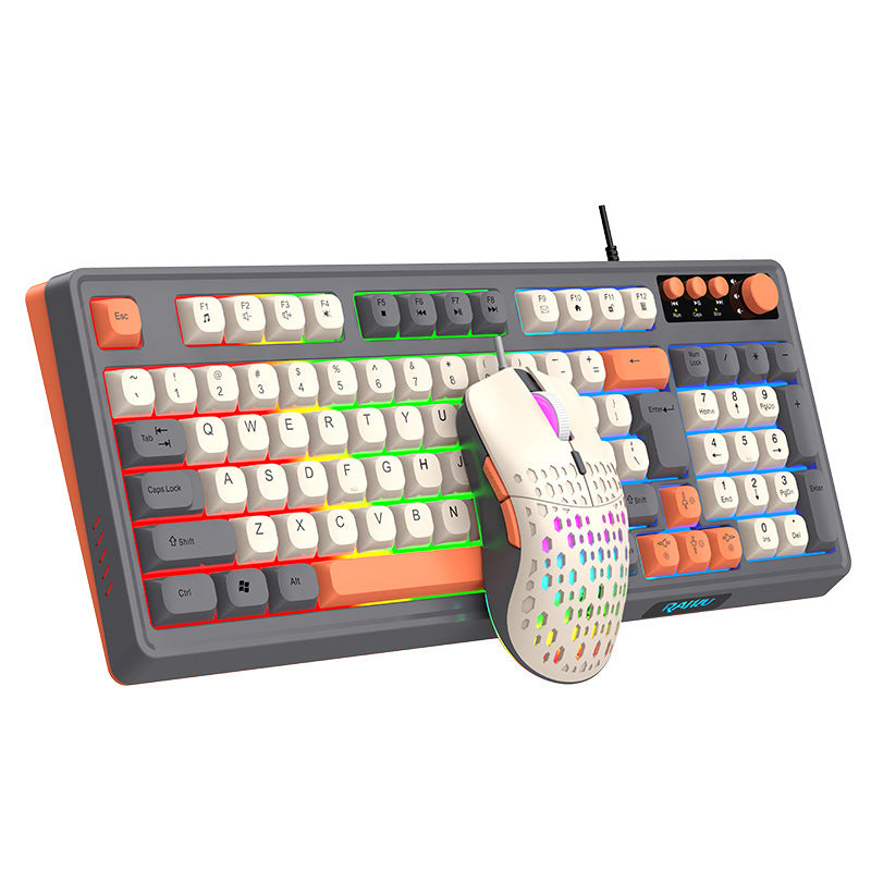 RAIKU K98/T98 Backlit Keyboard & Mouse Set