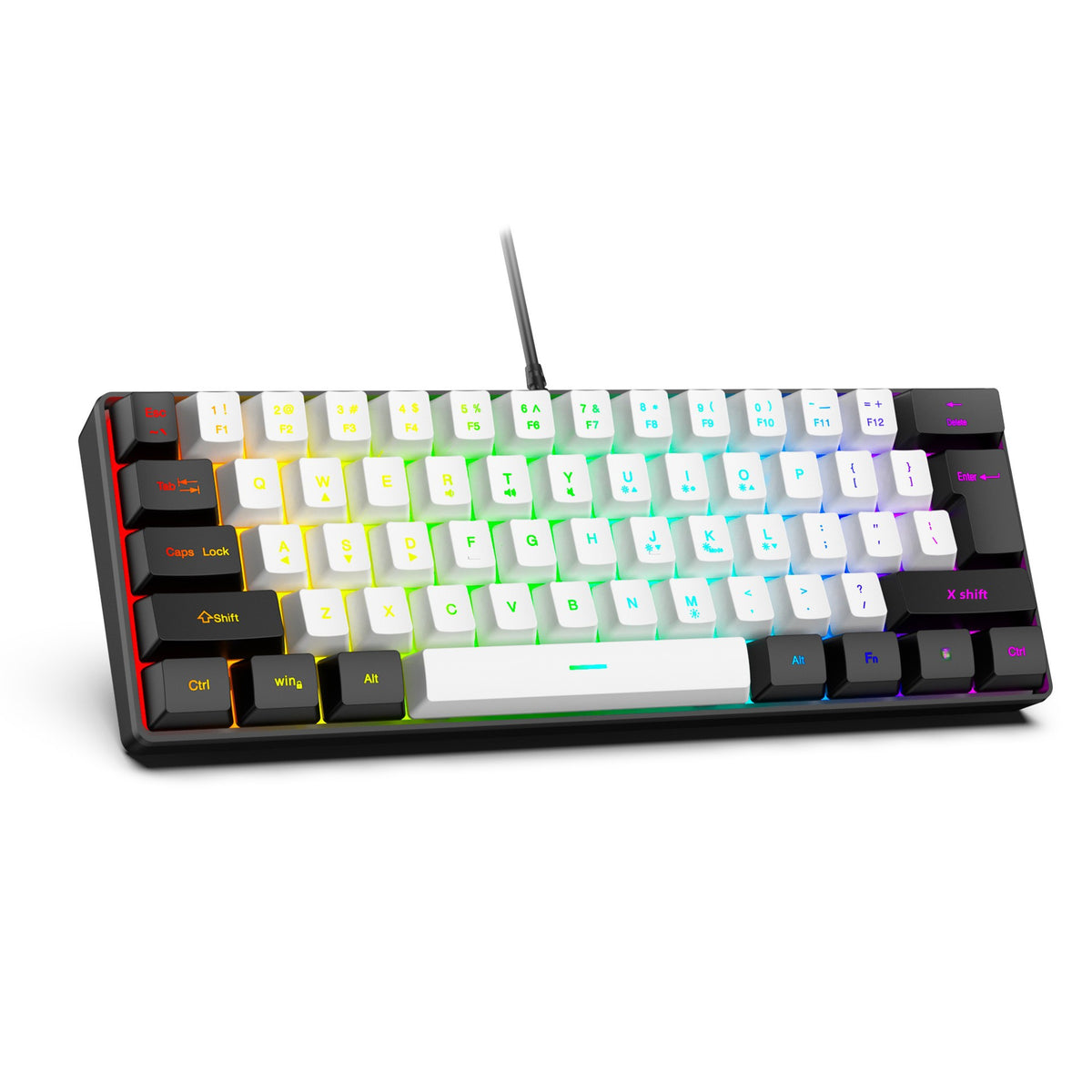 61-Key RGB Mini Wired Gaming Keyboard