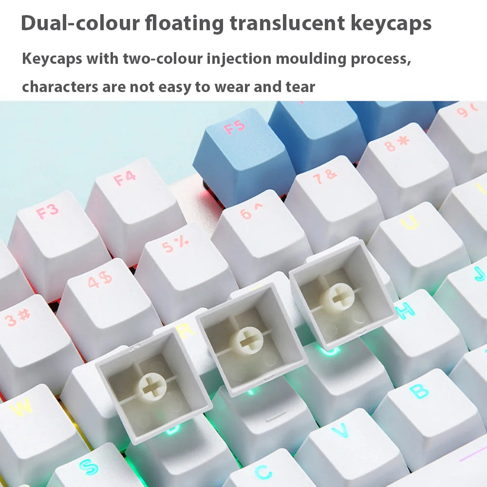 87-Key Hot-Swappable Backlit Mechanical Keyboard