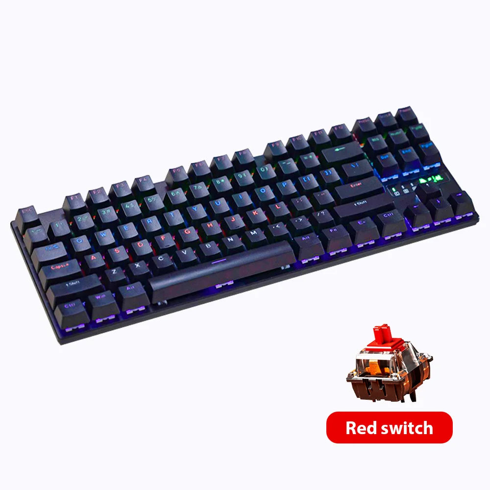 87-Key Hot-Swappable Backlit Mechanical Keyboard
