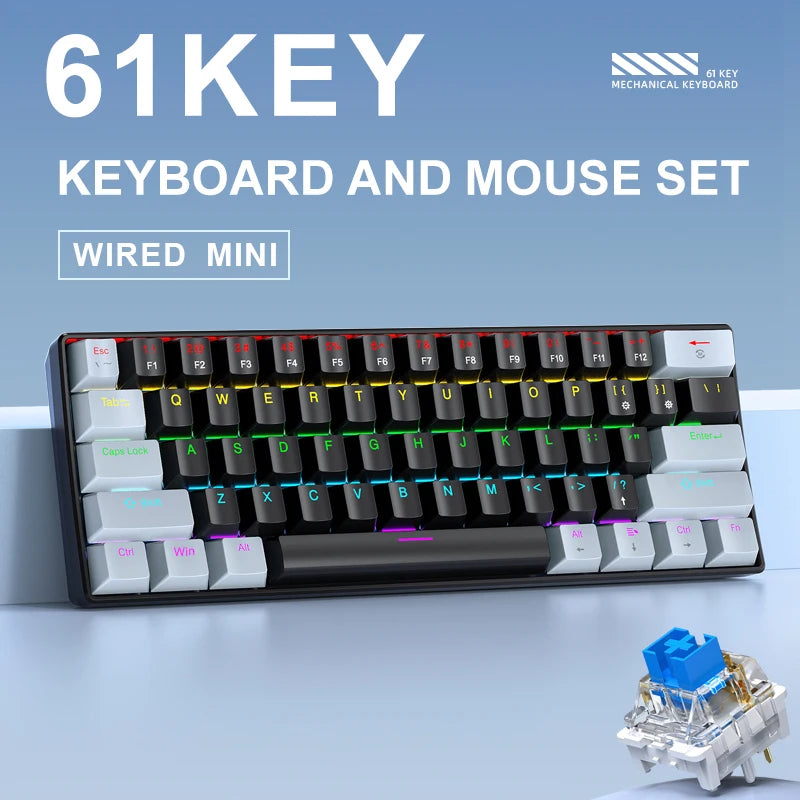 APAYADO K61 60% RGB Mechanical Gaming Keyboard