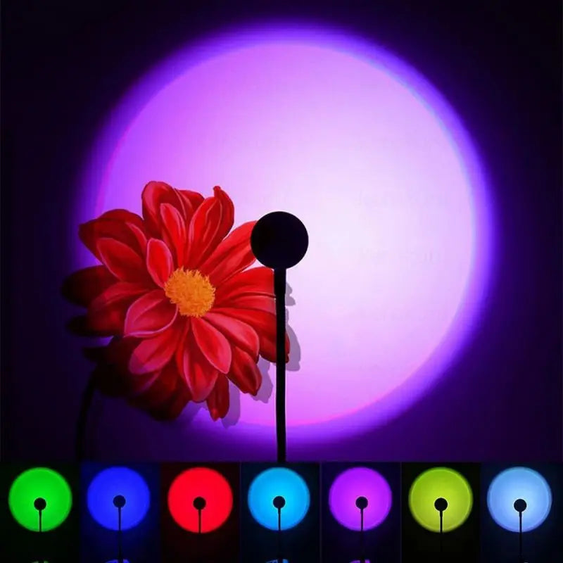 USB Sunset & Rainbow Projection Lamp