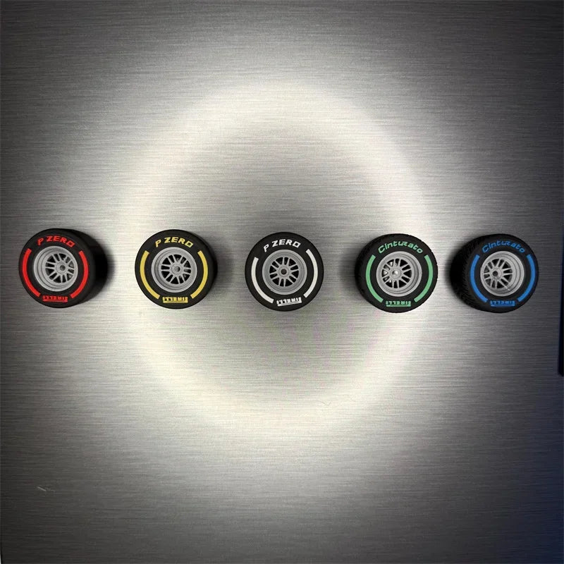Racing Tyre Fridge Magnet Set – 5 Piece