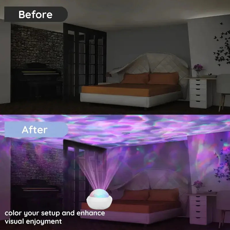USB Aurora & Water Ripple Projector Light