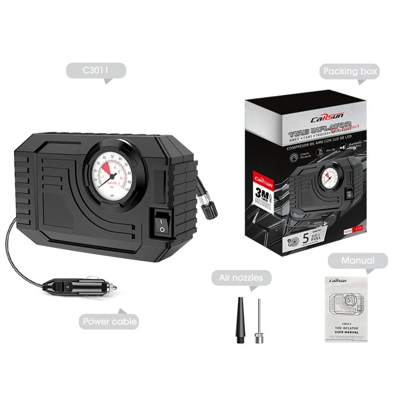 Portable Mini Tyre Inflator – 20L/min