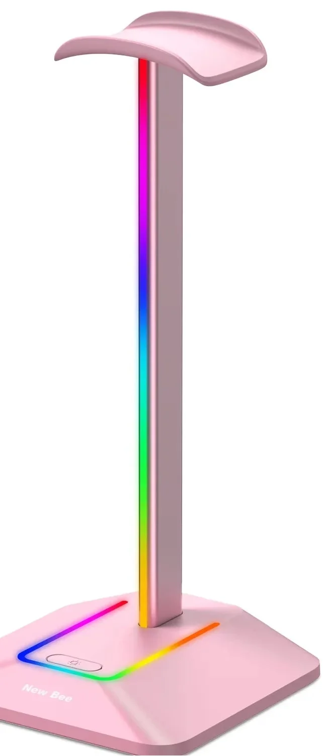 RGB Headset Stand with Dual USB Ports