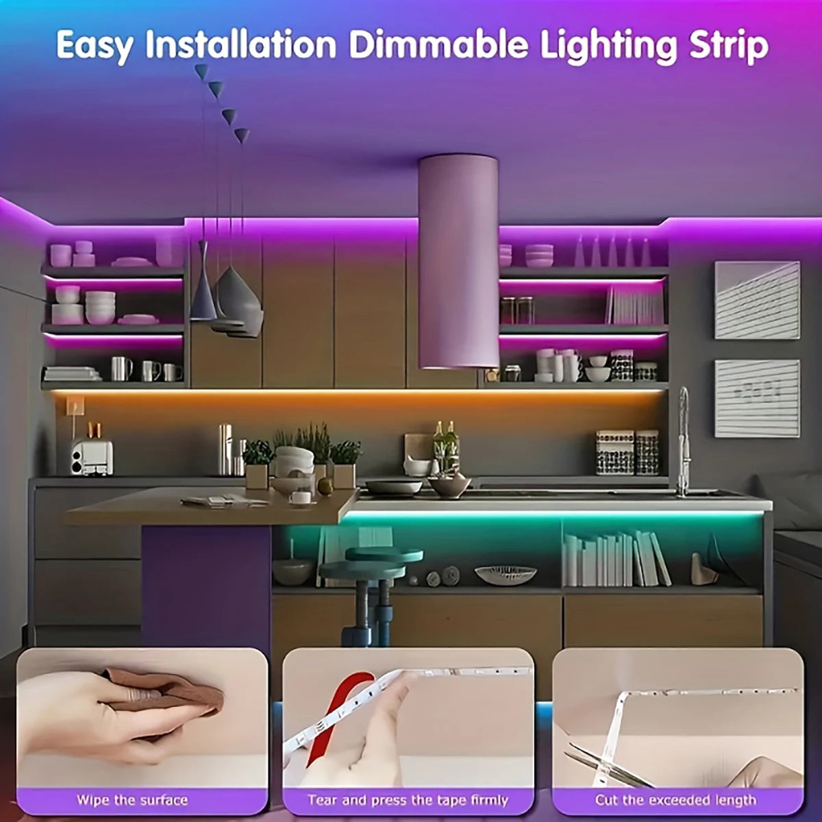 RGB LED Strip Light with Remote Control