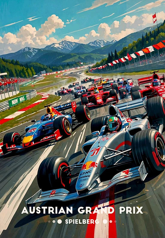 Iconic Racing Car Wall Art Collection