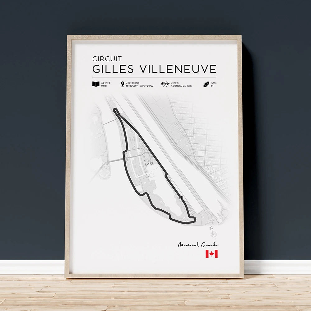 Grand Prix Circuit Poster Collection – Silverstone, Monaco & Monza