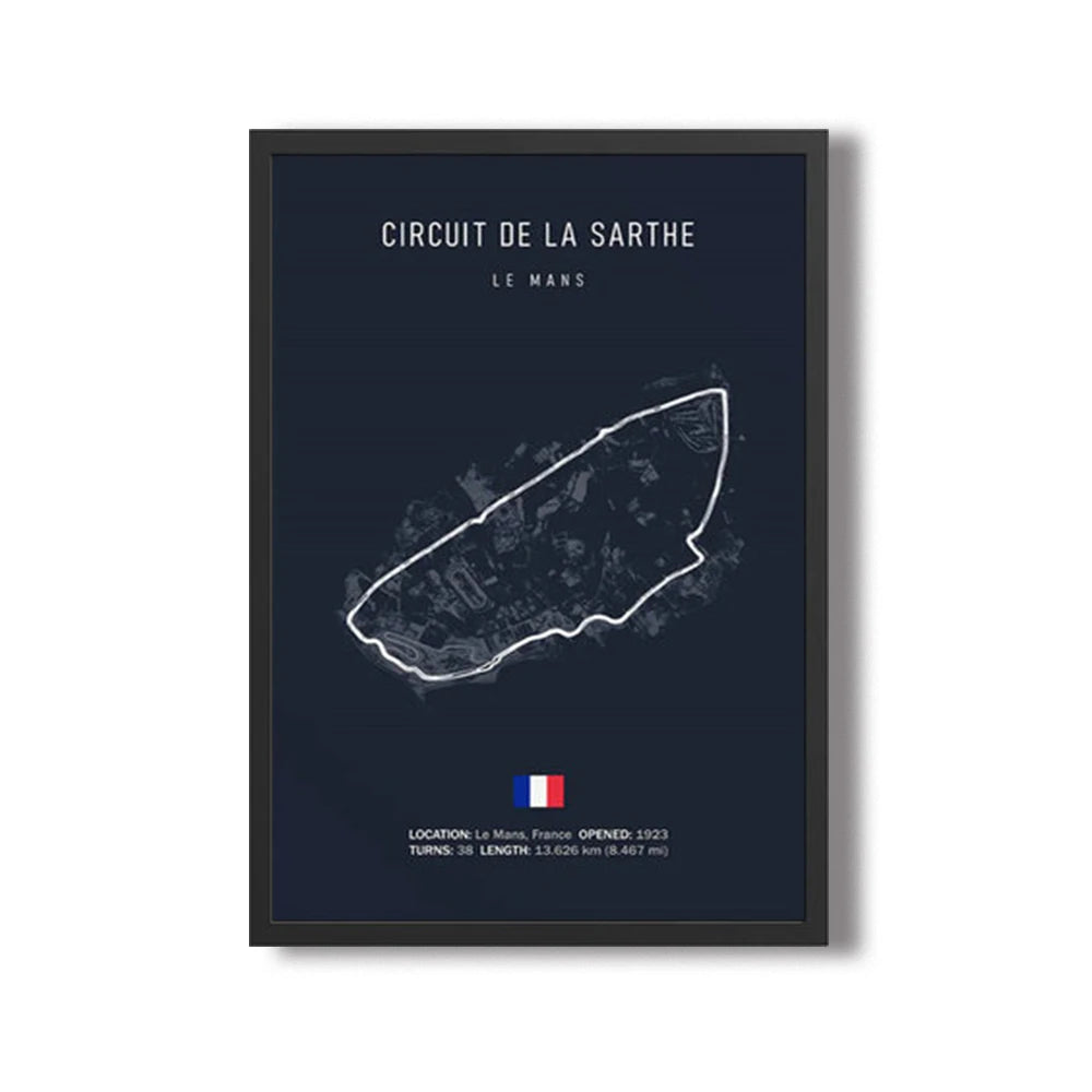 Grand Prix Circuit Map Wall Art Collection