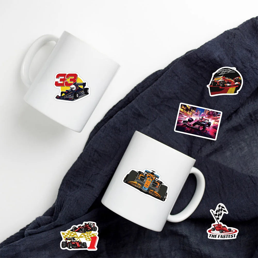 Racing Sticker Pack – 10, 30 or 50 Pieces