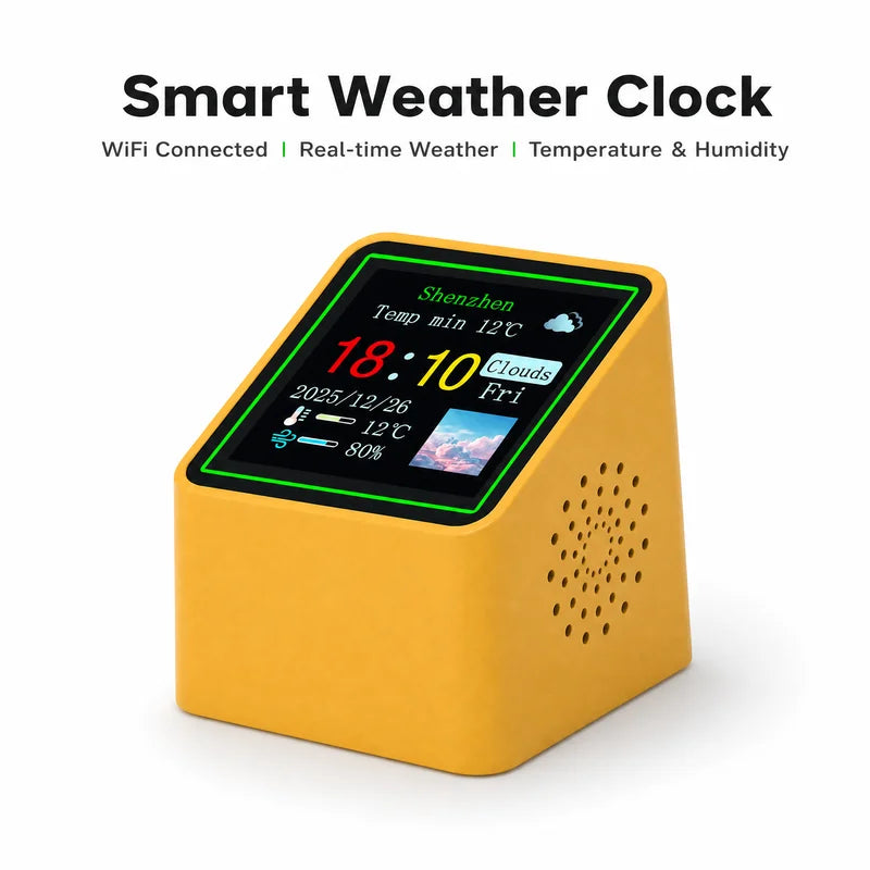 Smart Wi-Fi Desk Clock & Weather Station