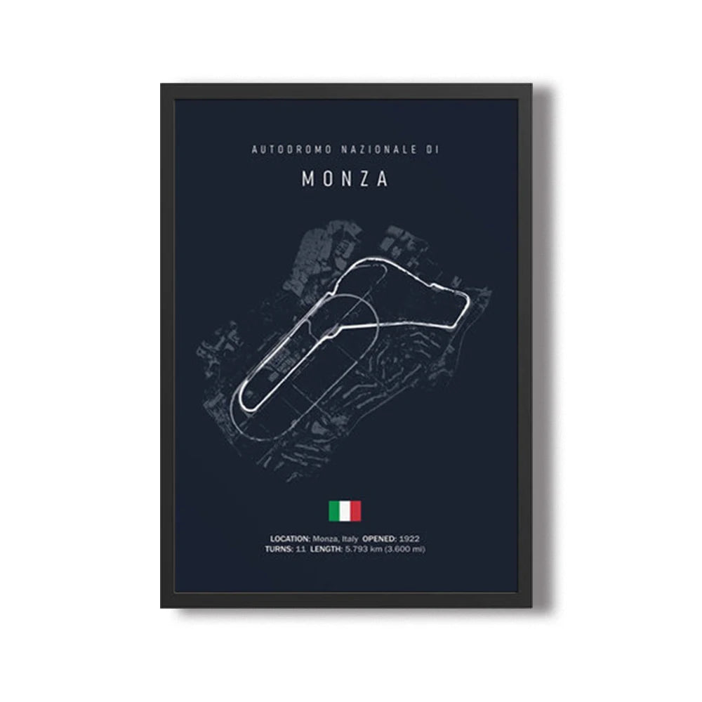 Grand Prix Circuit Map Wall Art Collection