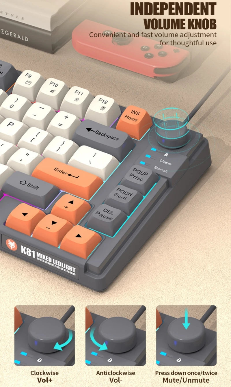 K81 81-Key RGB Gaming Keyboard
