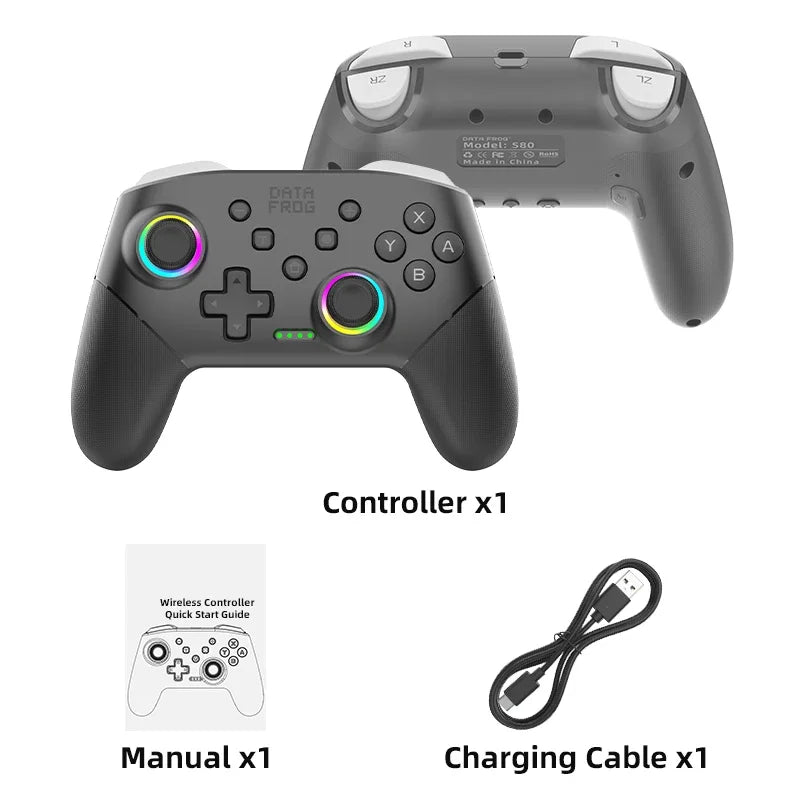 DATA FROG RGB Wireless Controller for Switch & PC
