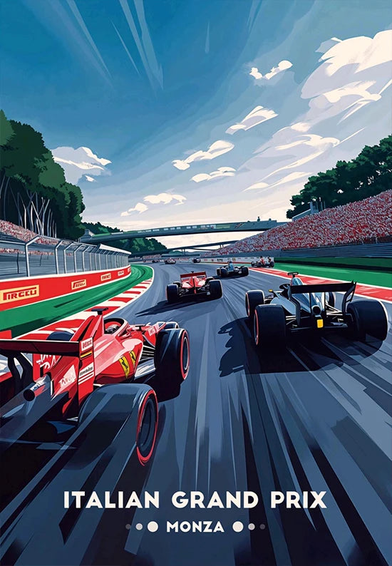 Iconic Racing Car Wall Art Collection