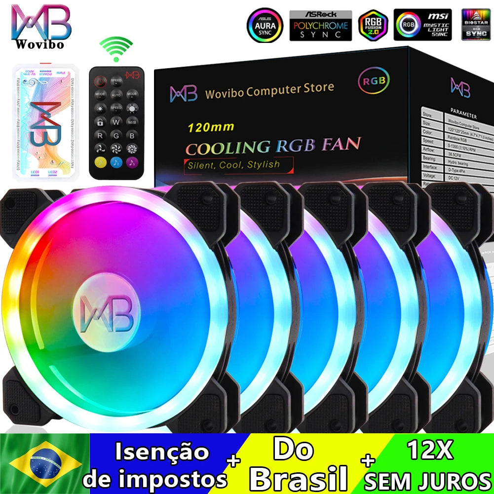 Wovibo 120mm ARGB PC Case Fan Kit