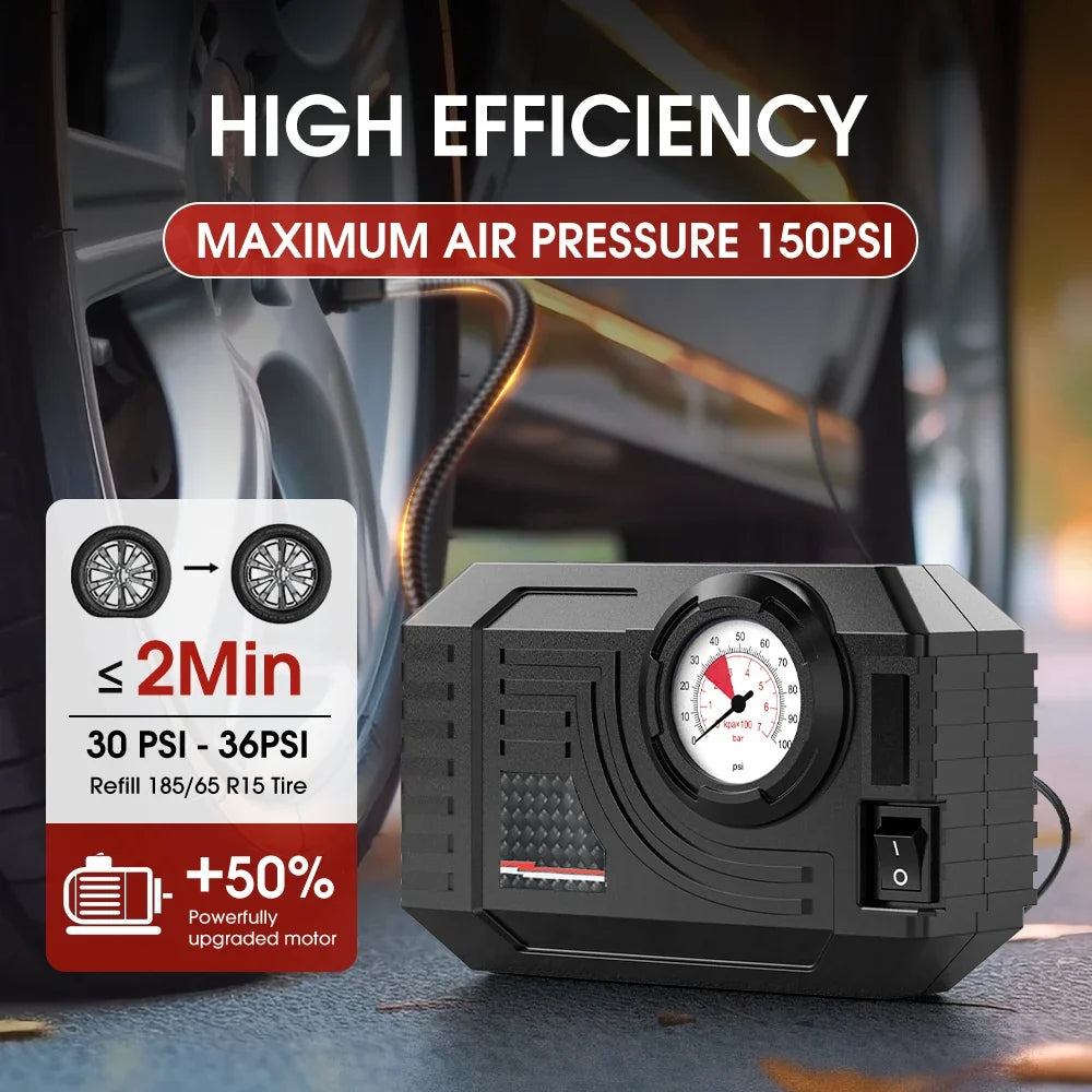 Portable Mini Tyre Inflator – 20L/min