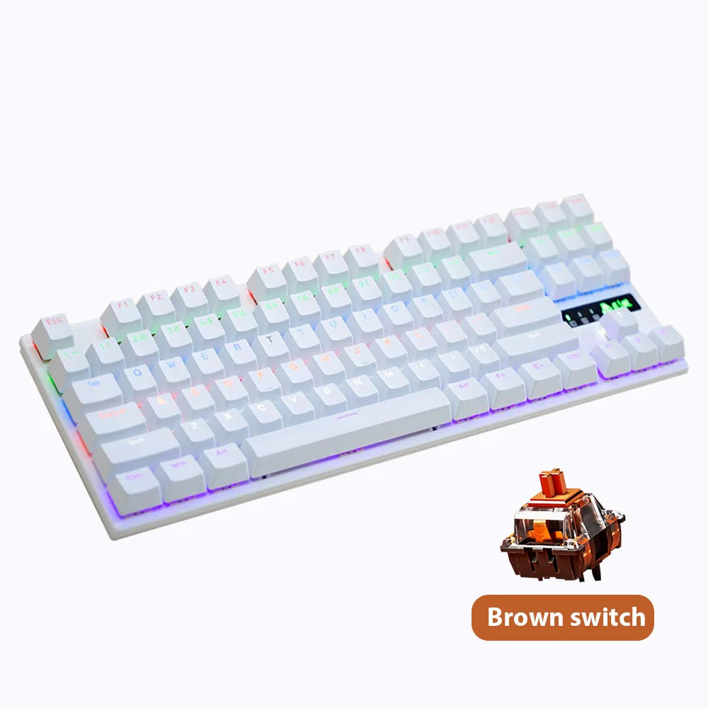 87-Key Hot-Swappable Backlit Mechanical Keyboard