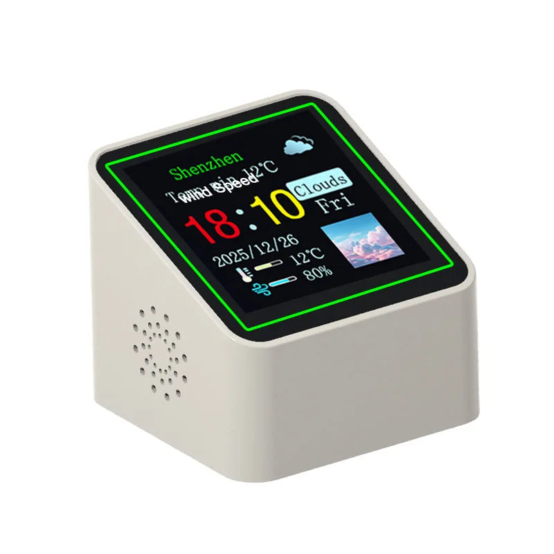 Smart Wi-Fi Desk Clock & Weather Station