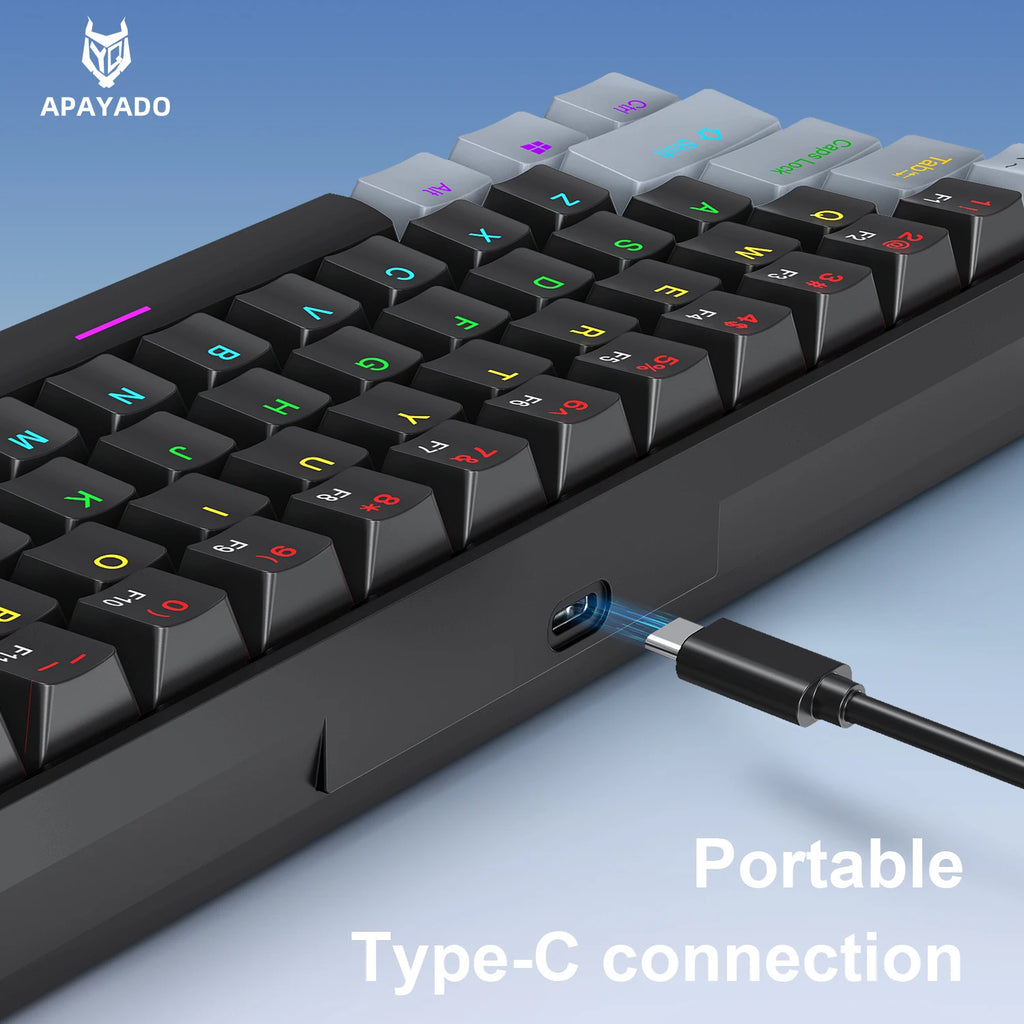 APAYADO K61 60% RGB Mechanical Gaming Keyboard