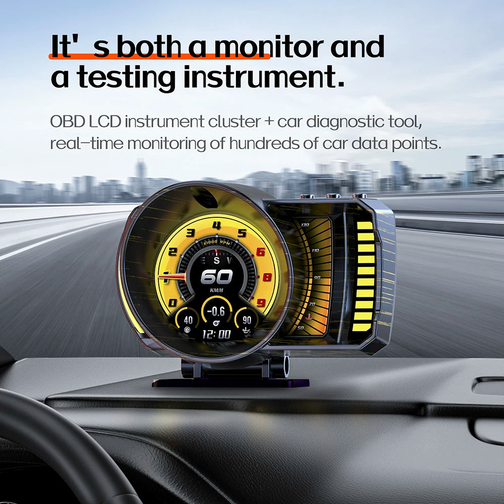OBD2 + GPS RGB Digital Car HUD Display