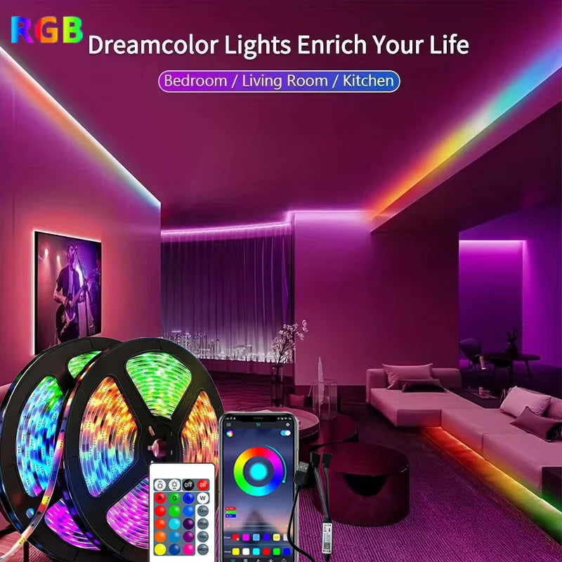 Bluetooth RGB USB LED Strip Light