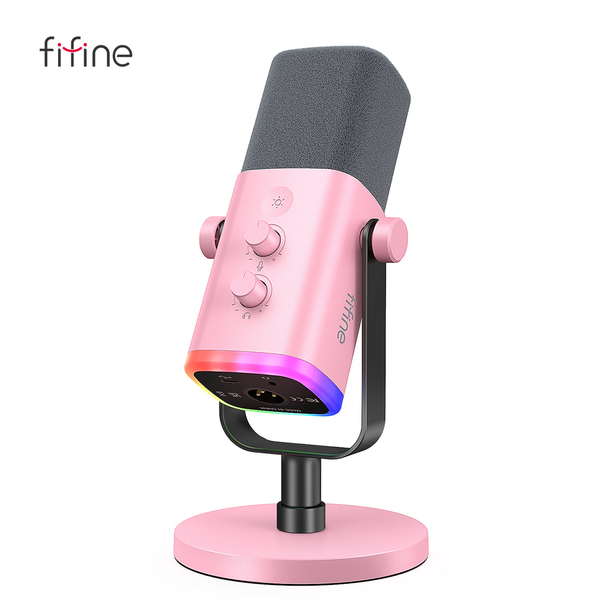 FIFINE AM8 RGB USB/XLR Dynamic Gaming Microphone