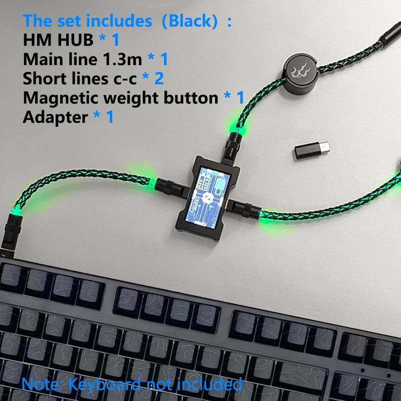 USB-C Mechanical Keyboard Cable & HM Hub Accessories