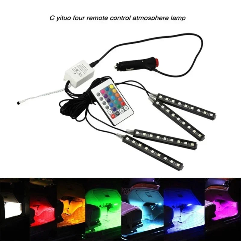 12V RGB Car Interior LED Strip Light