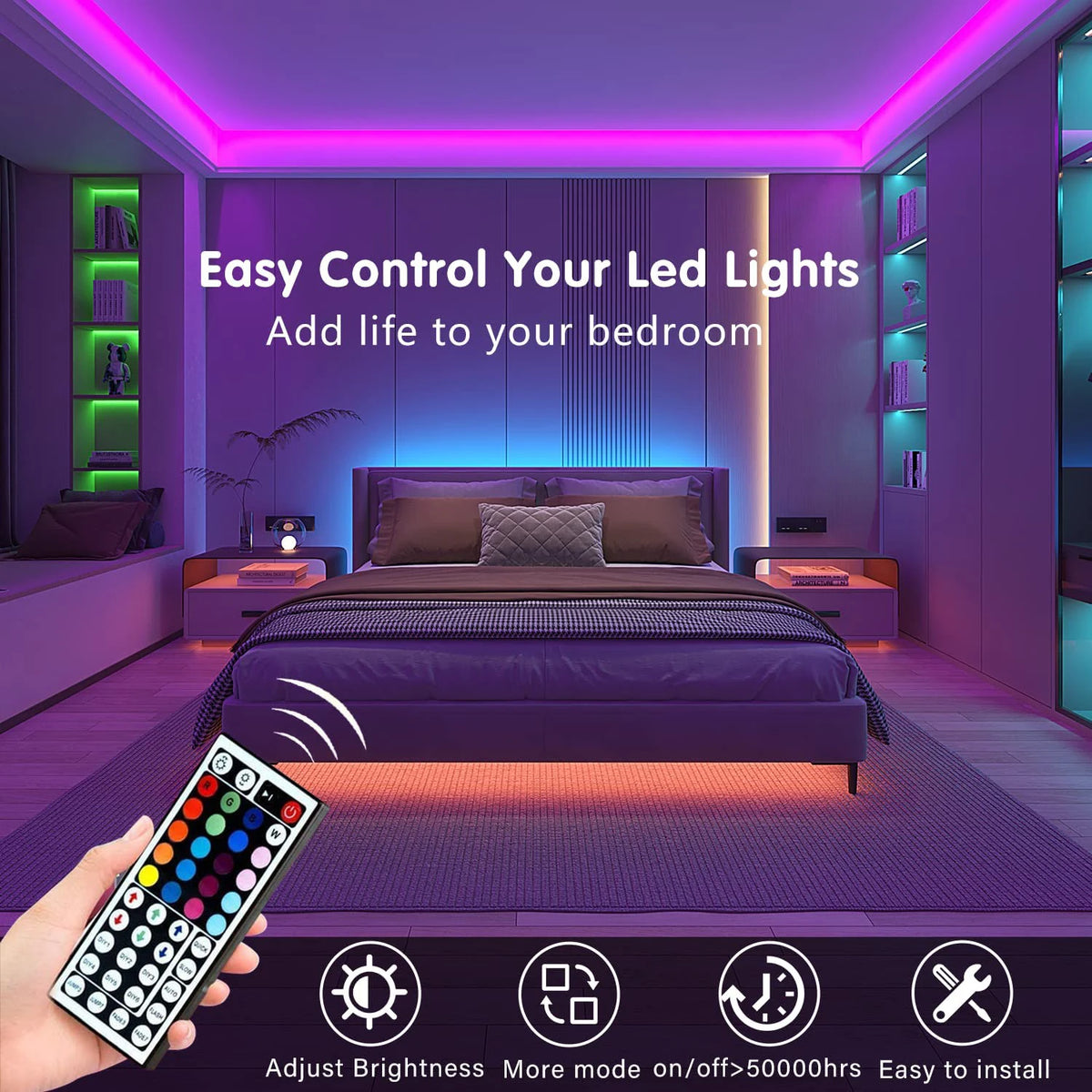 RGB LED Strip Light with Remote Control