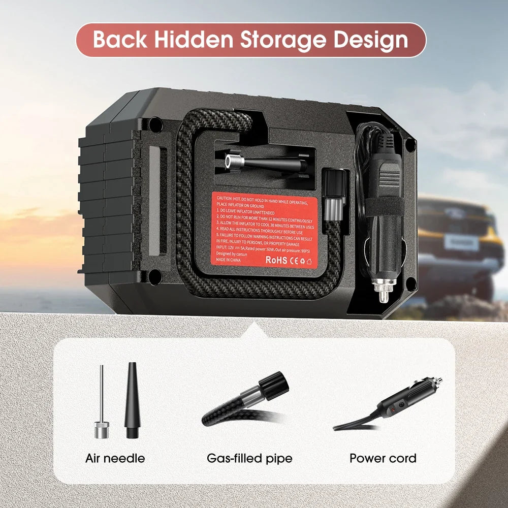 Portable Mini Tyre Inflator – 20L/min