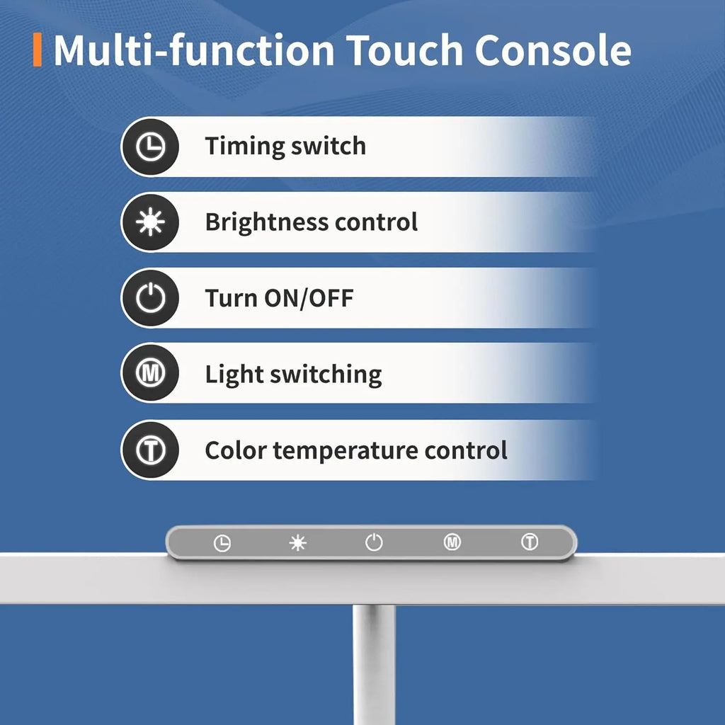 Adjustable Clamp LED Desk Lamp – 3 Colour Modes