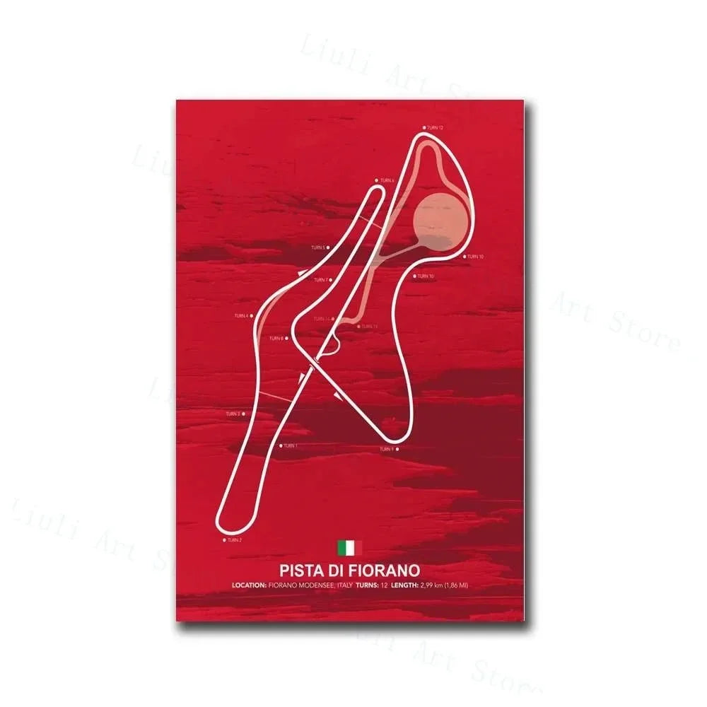 Grand Prix Circuit Canvas Poster Collection