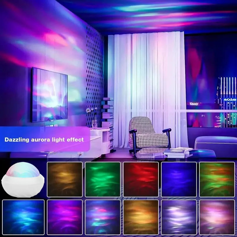 USB Aurora & Water Ripple Projector Light