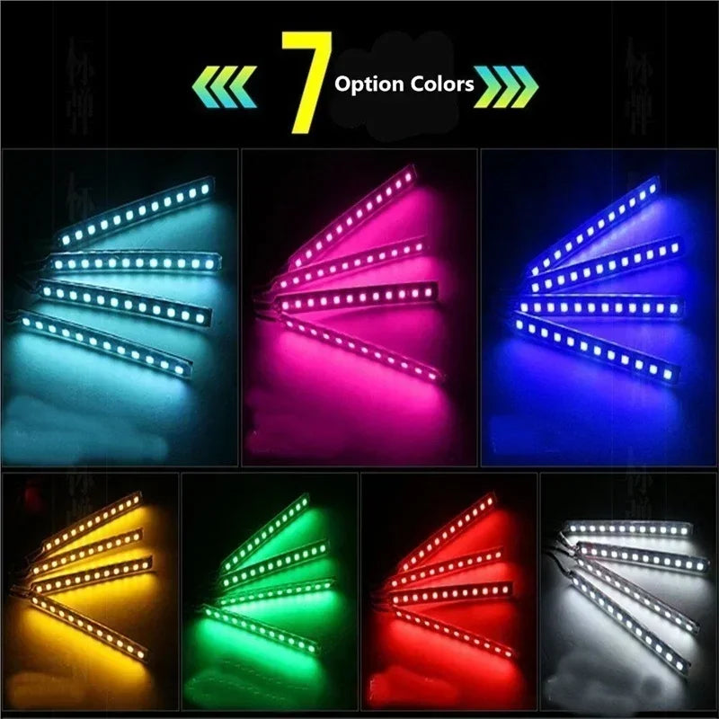 12V RGB Car Interior LED Strip Light