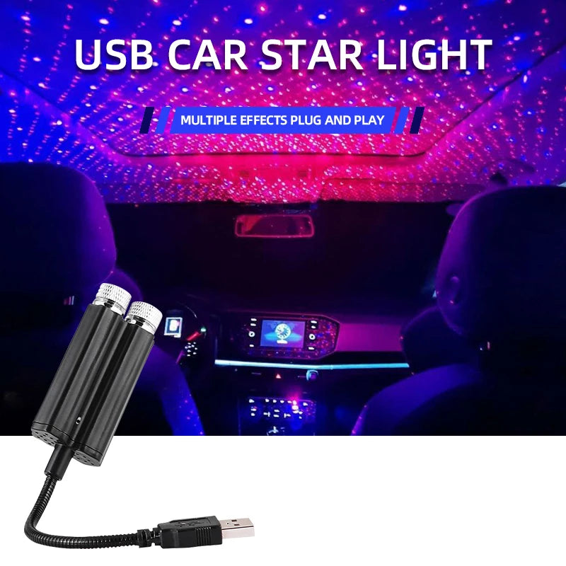 USB Car Roof Star Projector Light