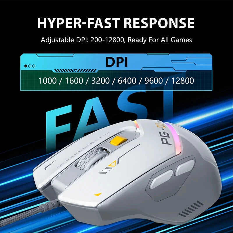 Inphic PG1/PG9 RGB Wired Gaming Mouse