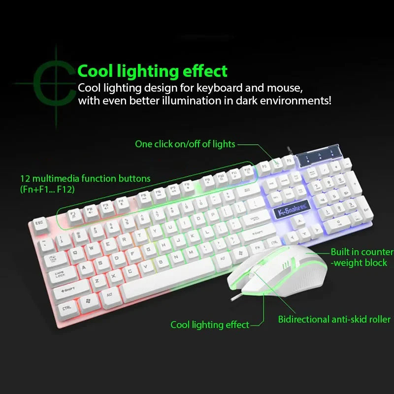 KM320 Backlit Keyboard & Mouse Set