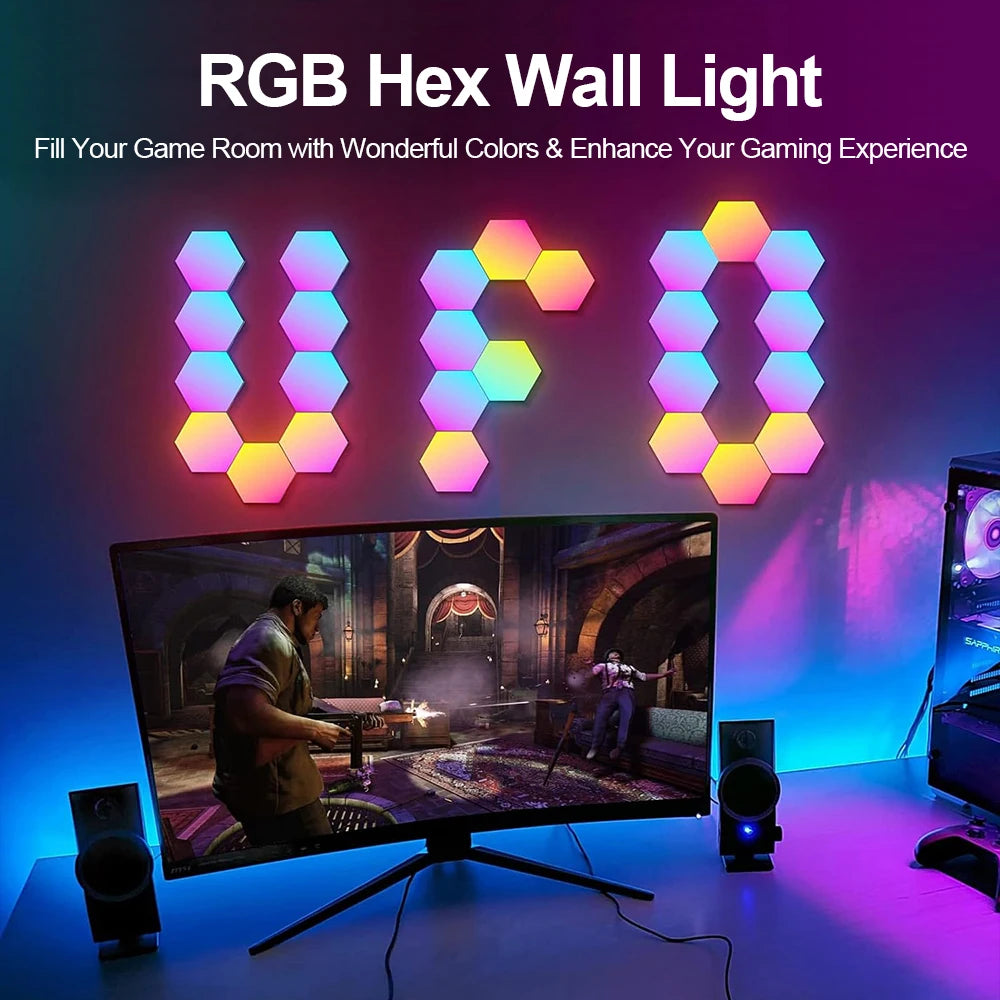 Smart RGB Hexagonal Wall Light Panels