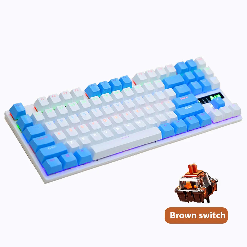 87-Key Hot-Swappable Backlit Mechanical Keyboard