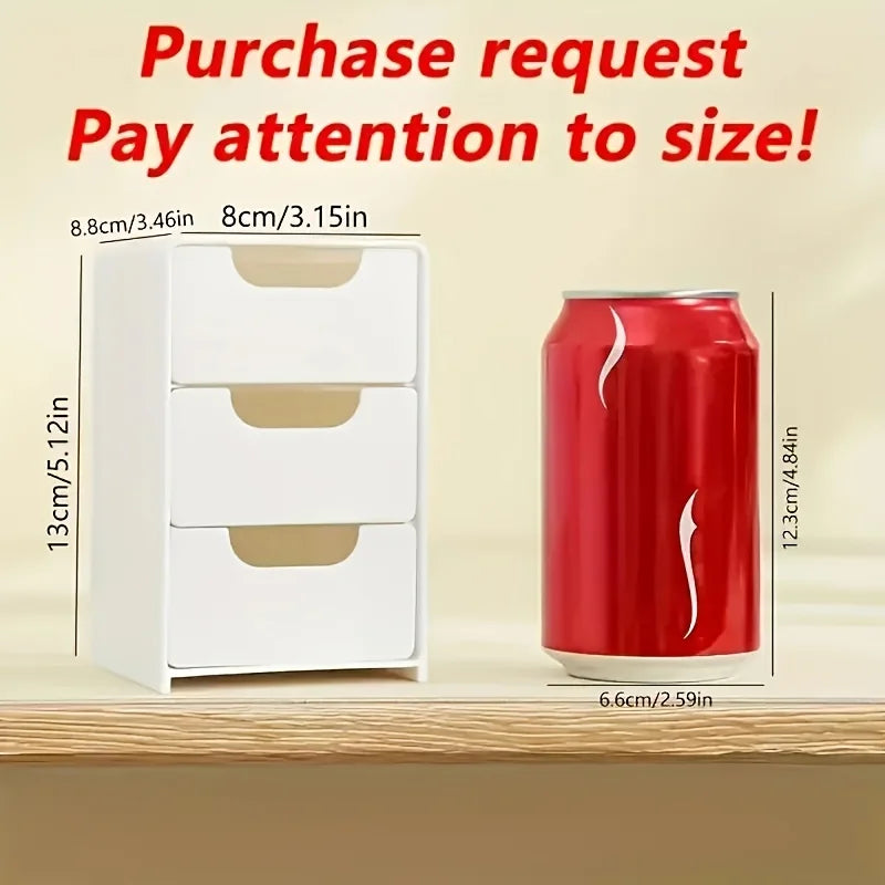 3-Tier Desktop Organizer with Drawers