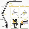 Adjustable LED Desk Lamp with Rocker Arm