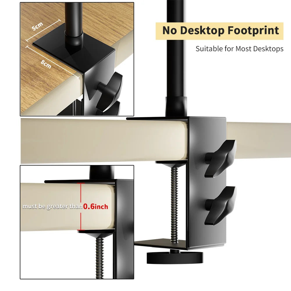 Adjustable Desk C-Stand Mount with Ball Head