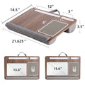 Portable Laptop Lap Desk with Built-In Mouse Pad