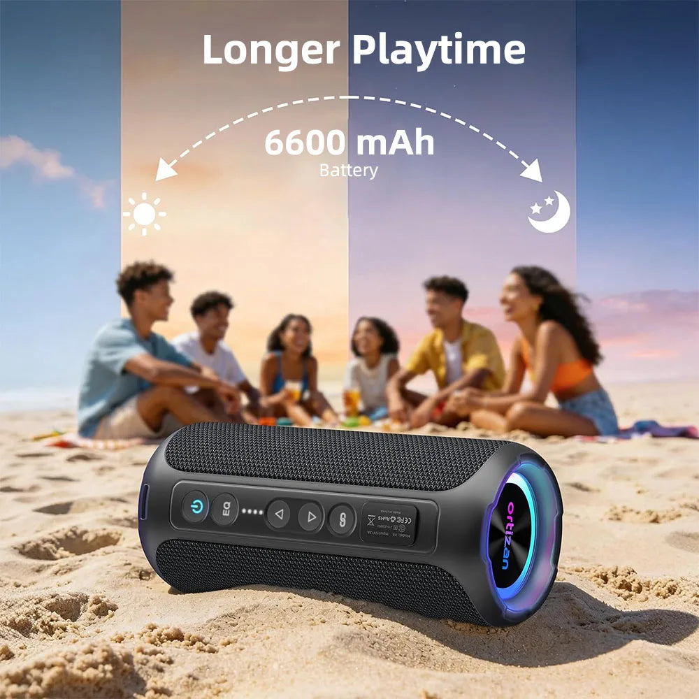 Ortizan 40W RGB Waterproof Bluetooth Speaker